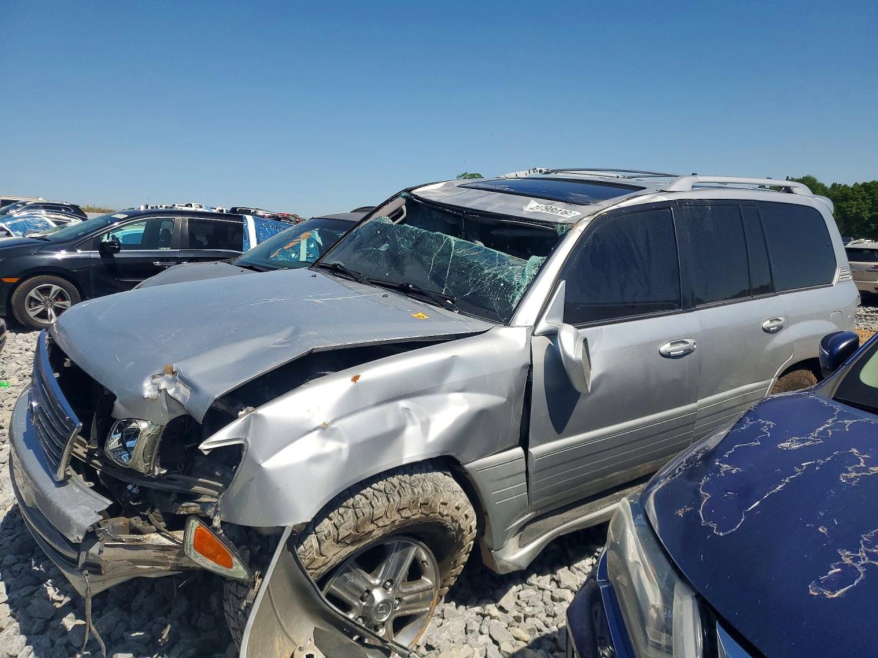 2007 Lexus LX 470, VIN JTJHT00W174020451 — Burn