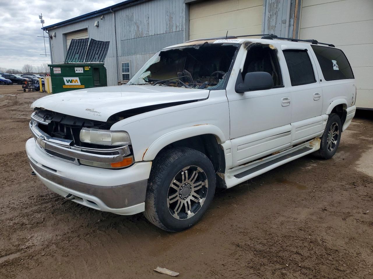 2002 Chevrolet Suburban LT, VIN 1GNFK16Z32J159521 — Interior fire