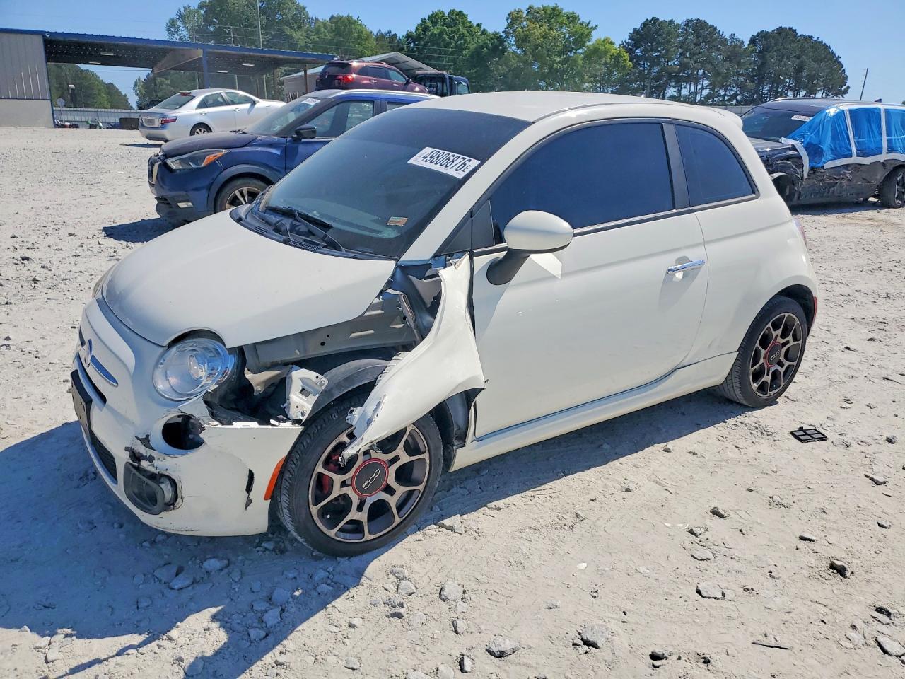 2012 FIAT 500 Sport, VIN 3C3CFFBRXCT126212 — Front end