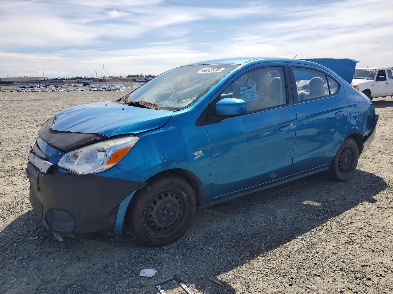 2020 Mitsubishi Mirage ES, VIN ML32F3FJ0LHF00826 — Rear end