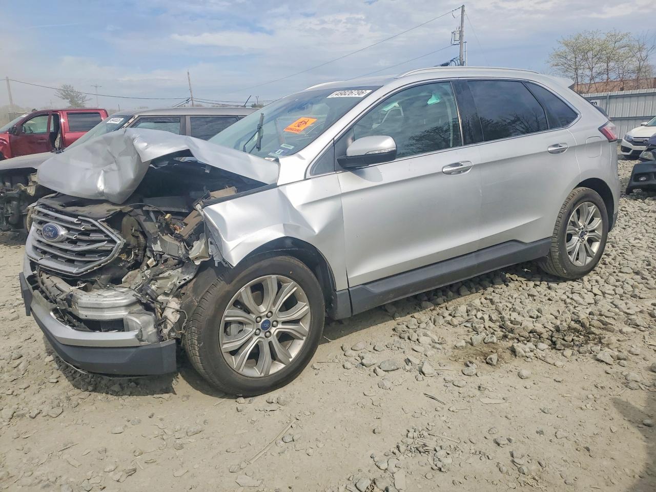 2019 Ford Edge Titanium, VIN 2FMPK3K98KBC37368 — Front end