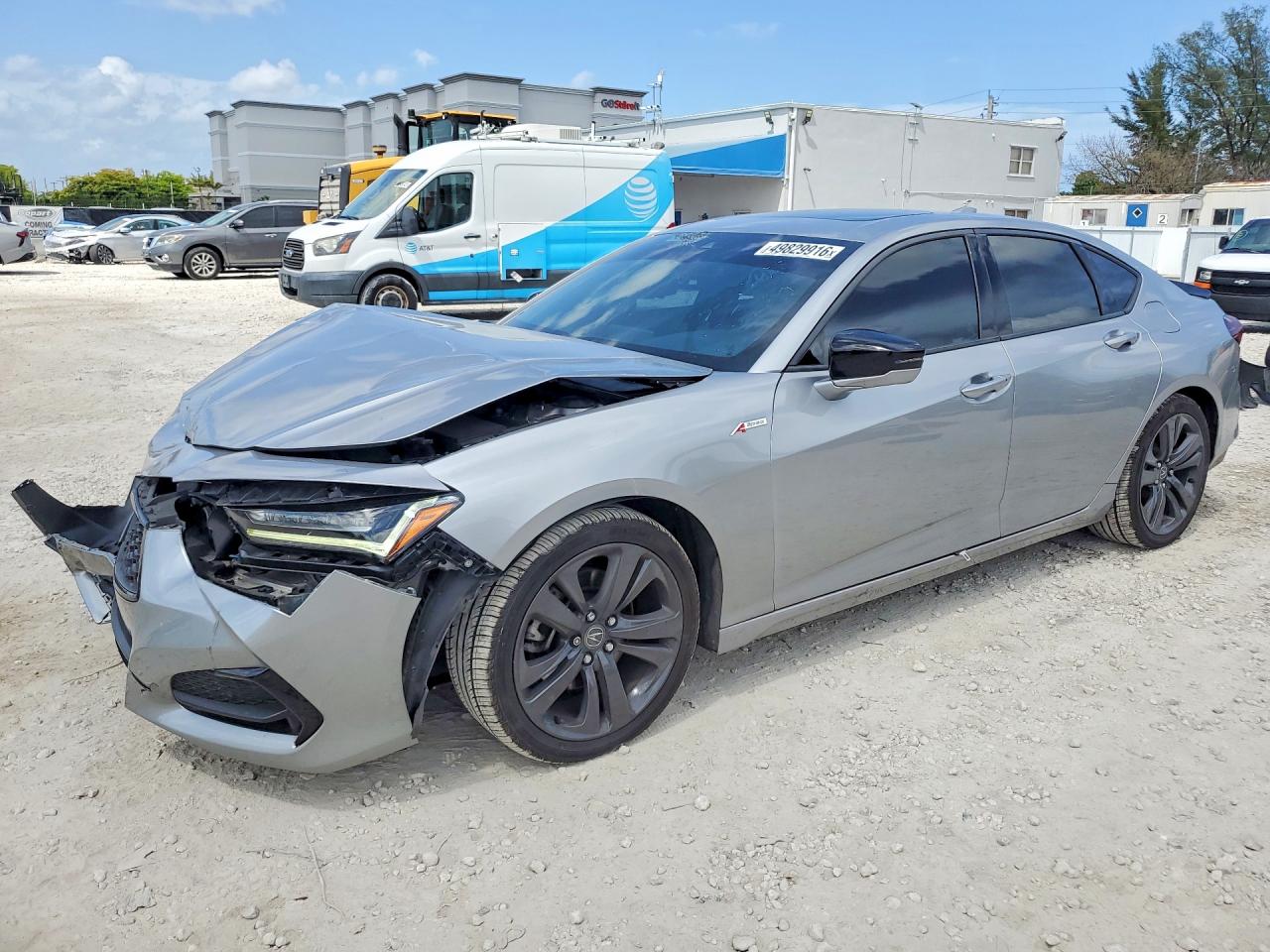 2023 Acura TLX w/A-Spec Package, VIN 19UUB6F54PA002888 — Front end