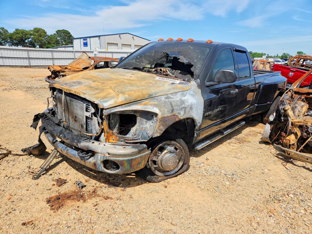 2006 Dodge 3500 SLT, VIN 3D7ML48C46G244016 — Engine fire