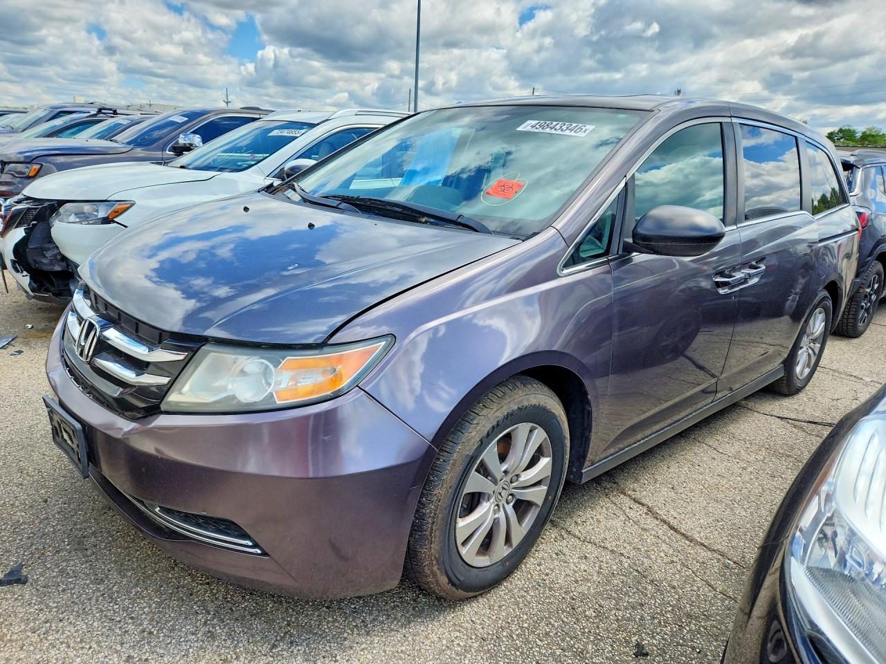 2015 Honda Odyssey EX-L, VIN 5FNRL5H62FB050235 — Front end
