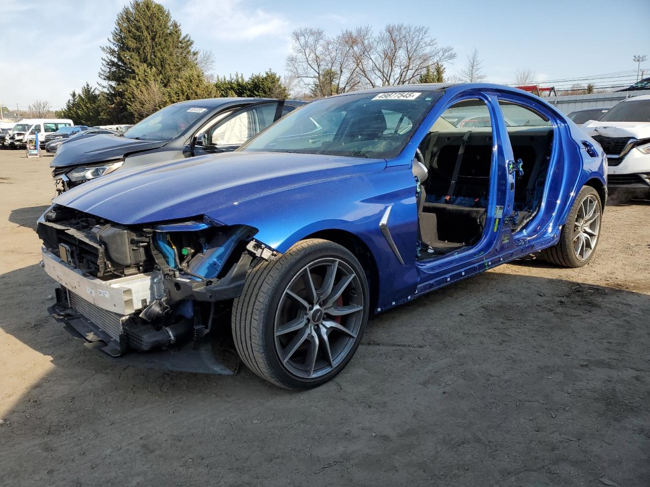 2021 Genesis G70 3.3T, VIN KMTG74LEXMU074292 — Stripped