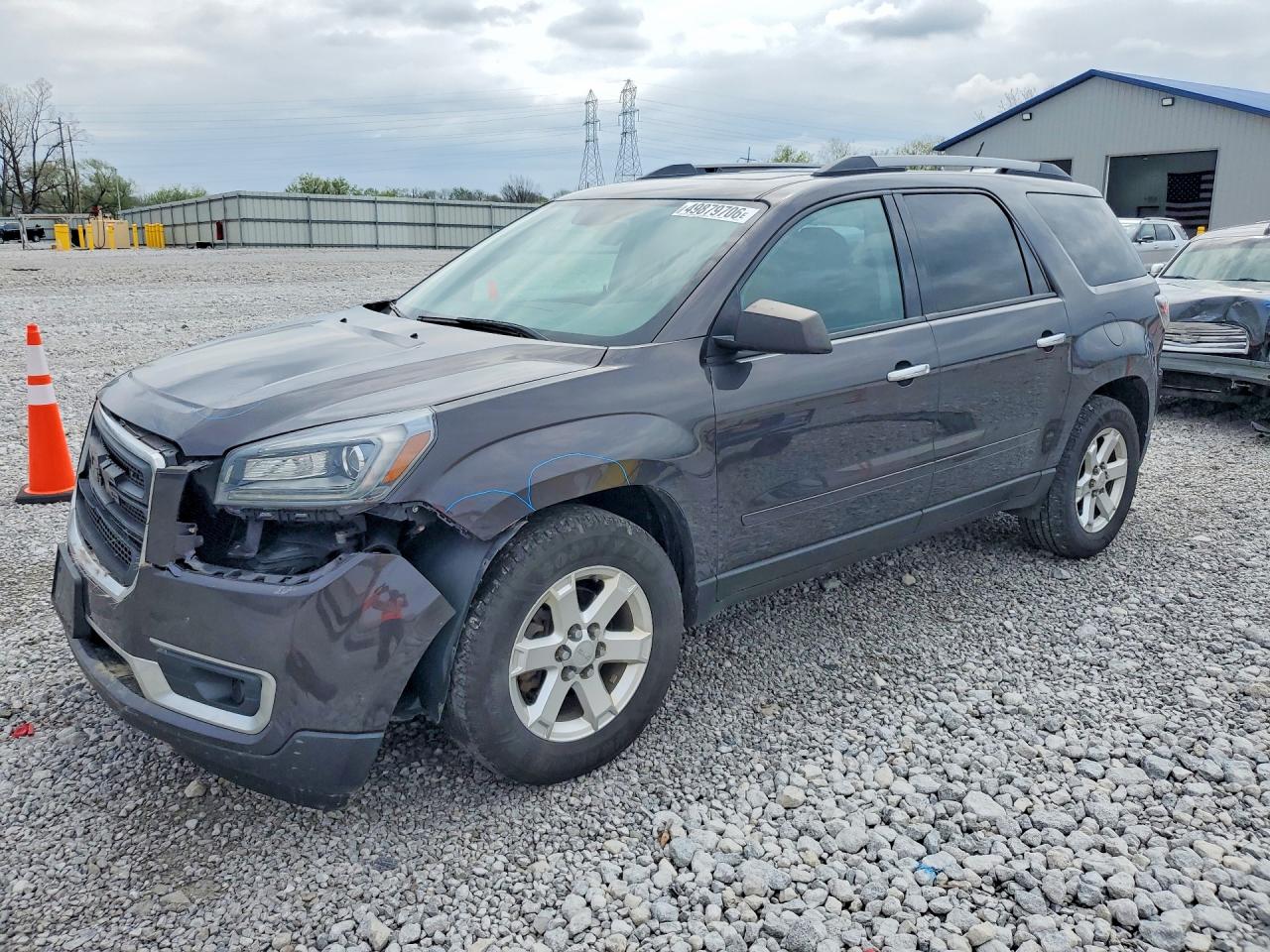 2014 GMC Acadia SLE, VIN 1GKKVPKD4EJ316512 — Front end