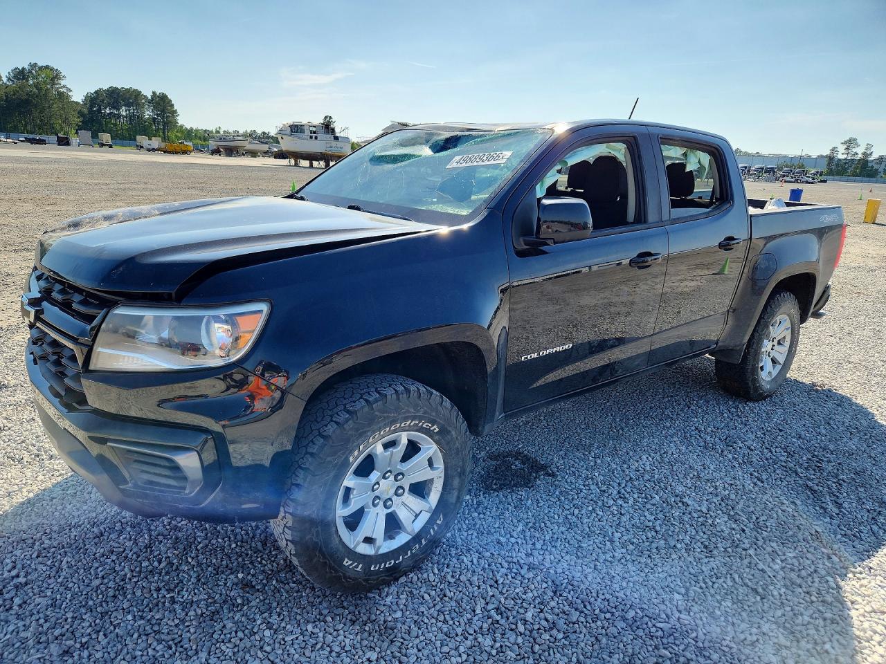 2021 Chevrolet Colorado 4WD LT, VIN 1GCGTCENXM1105995 — Roof