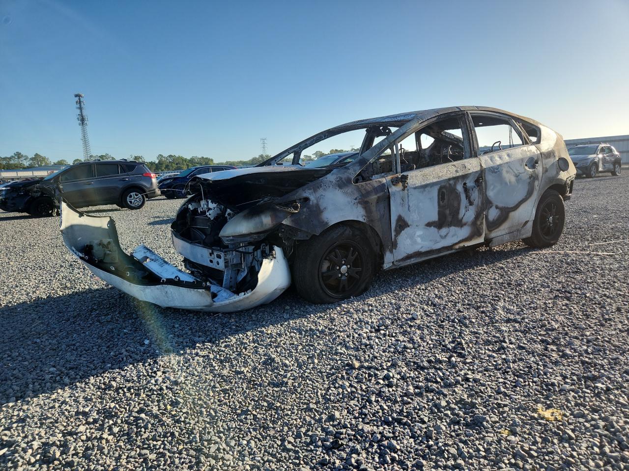 2013 Toyota Prius Two, VIN JTDKN3DU4D5585635 — Burn