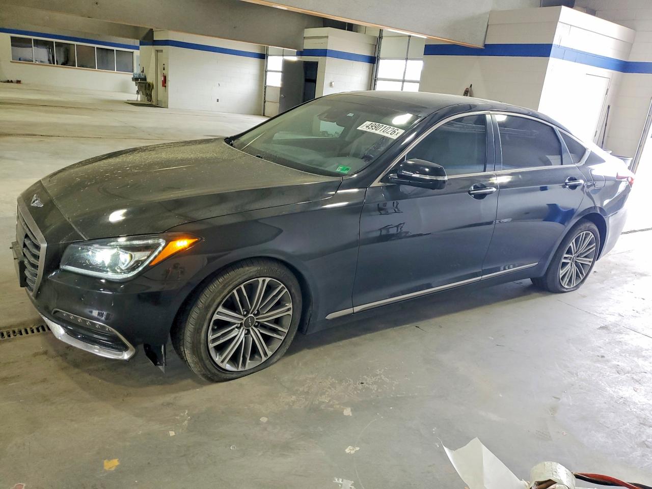 2018 Genesis G80 3.8L, VIN KMHGN4JE2JU232316 — Front end
