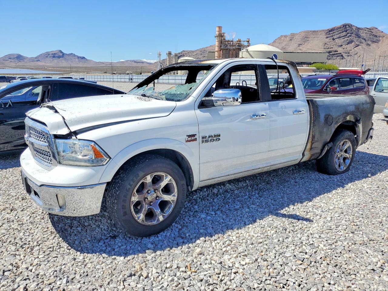 2017 Ram 1500 Laramie, VIN 1C6RR6JT3HS679228 — Interior fire