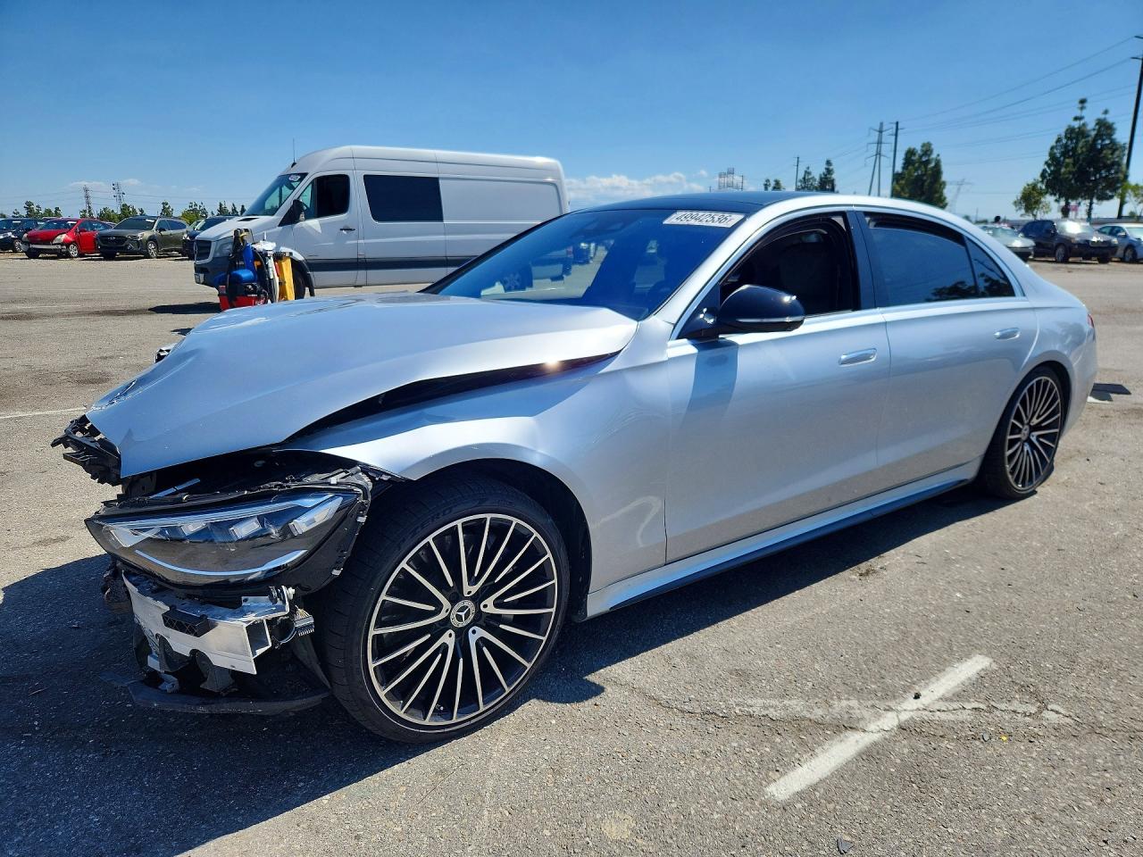 2022 Mercedes-Benz S 580, VIN W1K6G7GB9NA144157 — Front end