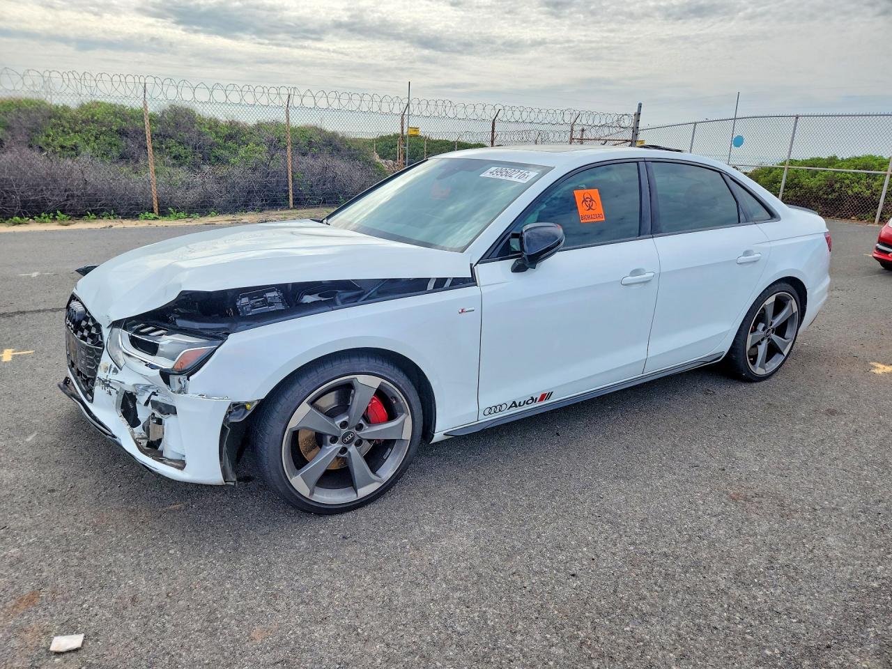 2023 Audi A4 S line Premium Plus, VIN WAUEAAF4XPA023886 — Front end