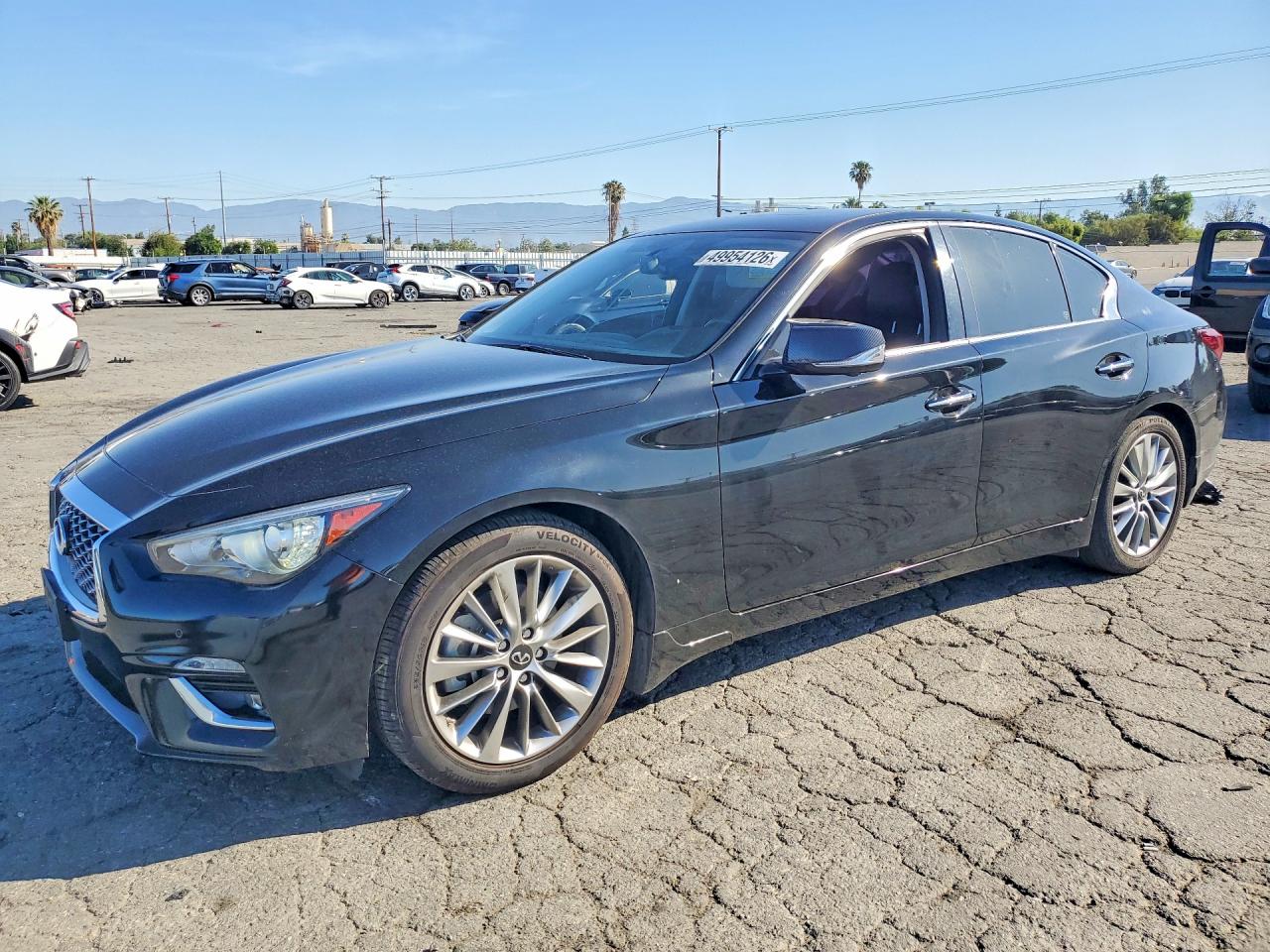 2023 Infiniti Q50 Luxe, VIN JN1EV7BP3PM512643 — Side