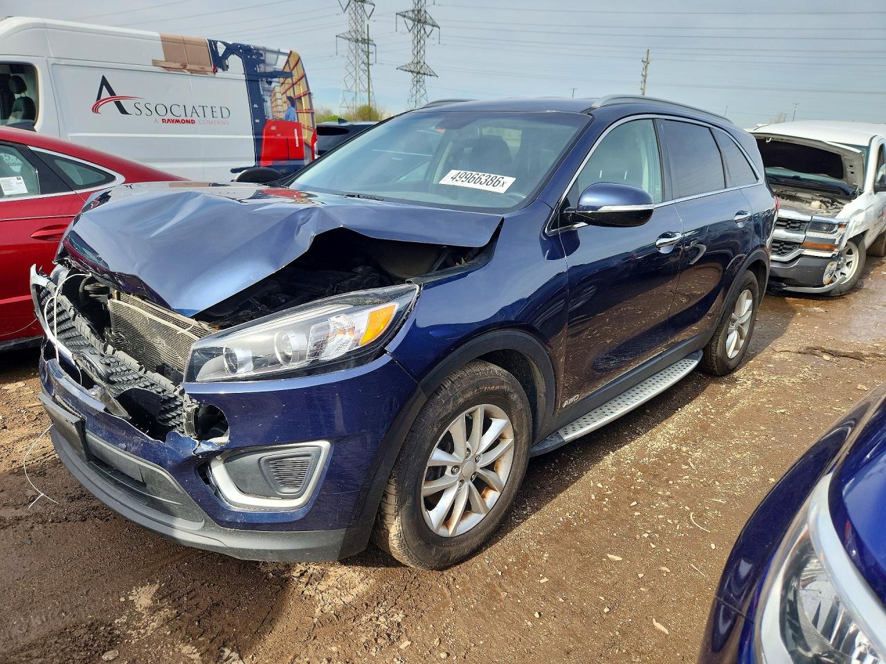 2016 Kia Sorento LX, VIN 5XYPGDA3XGG110925 — Front end