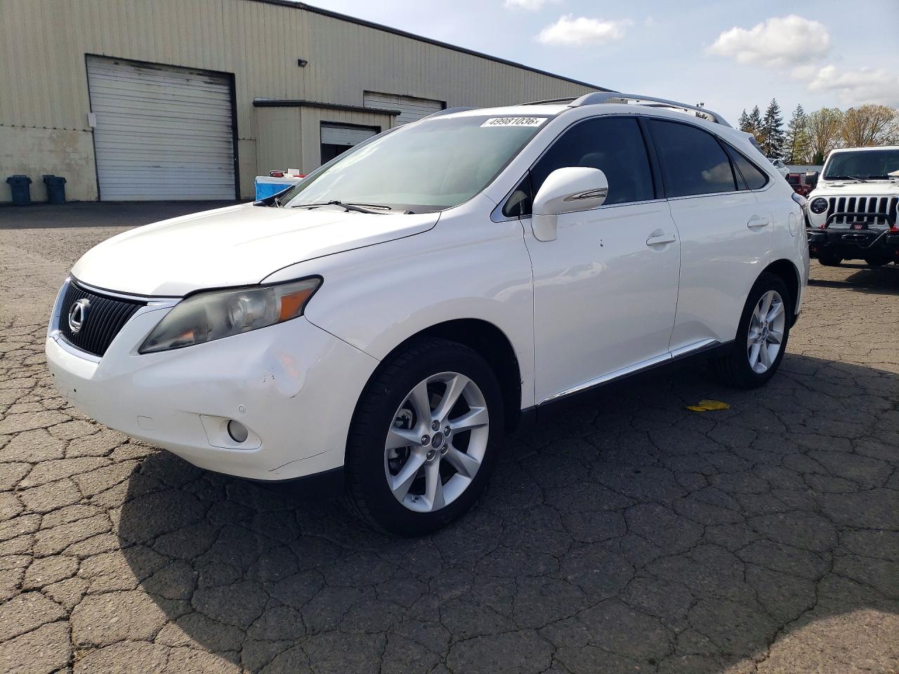 2012 Lexus RX 350, VIN 2T2ZK1BA8CC068839 — Auction photo