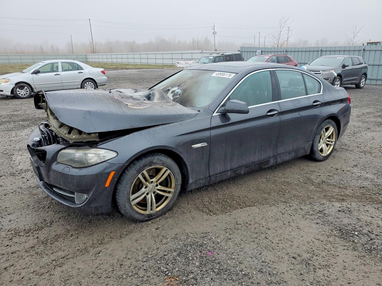 2013 BMW 5 Series 535i xDrive, VIN WBAFU7C54DDU75239 — Engine fire