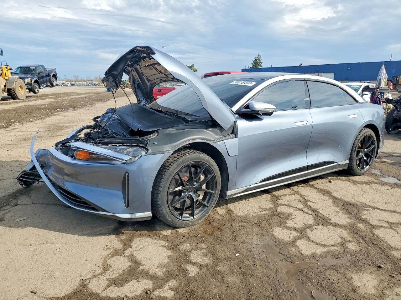 2023 Lucid Air Pure, VIN 50EA1PFA0PA002292 — Front end