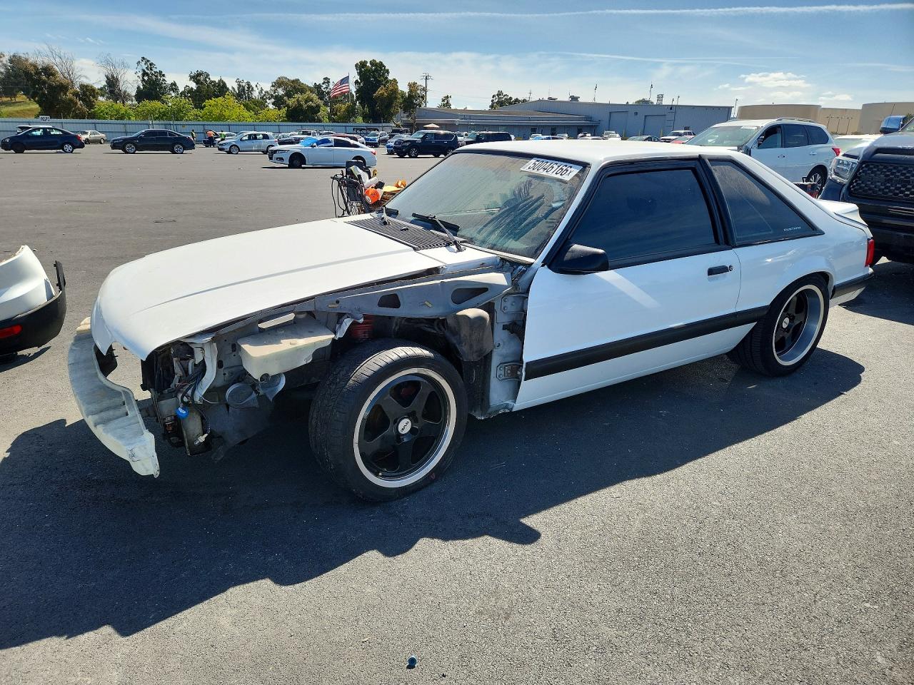 1991 Ford Mustang LX Sport, VIN 1FACP41E6MF112255 — Front end
