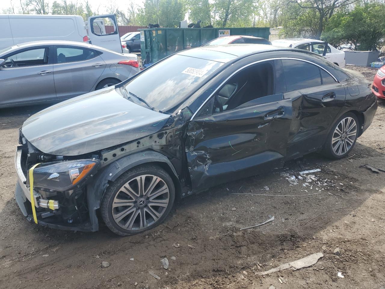 2018 Mercedes-Benz CLA 250, VIN WDDSJ4EB8JN688427 — Front end