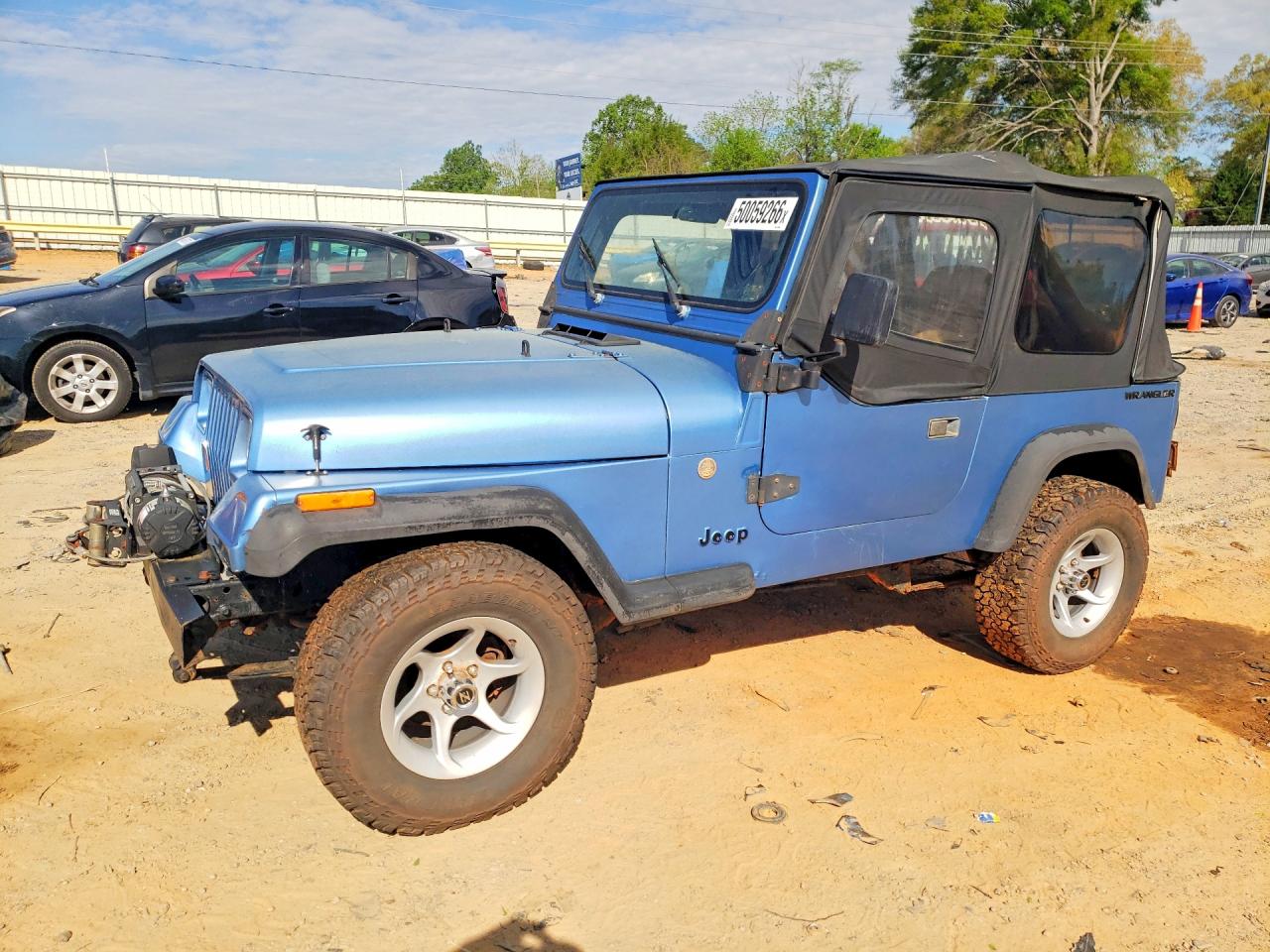 1988 Jeep Wrangler, VIN 2BCHV81J9JB514389 — Front end