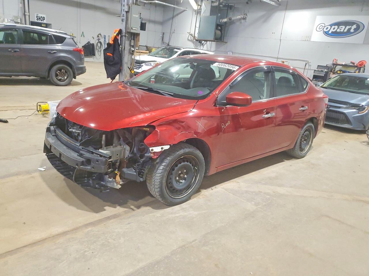 2015 Nissan Sentra SV, VIN 3N1AB7AP4FL665050 — Front end