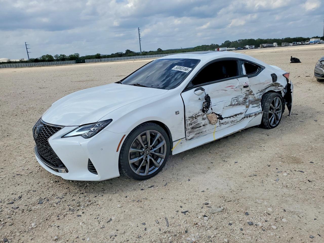 2022 Lexus RC 350 F Sport, VIN JTHGZ5BC9N5025478 — Бок
