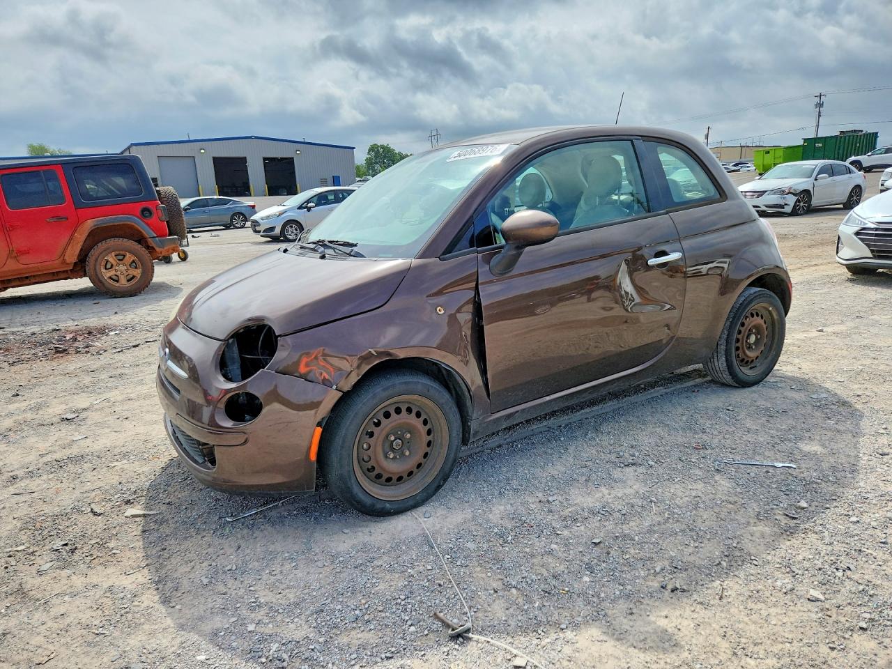 2014 FIAT 500 Pop, VIN 3C3CFFAR2ET248924 — Front end
