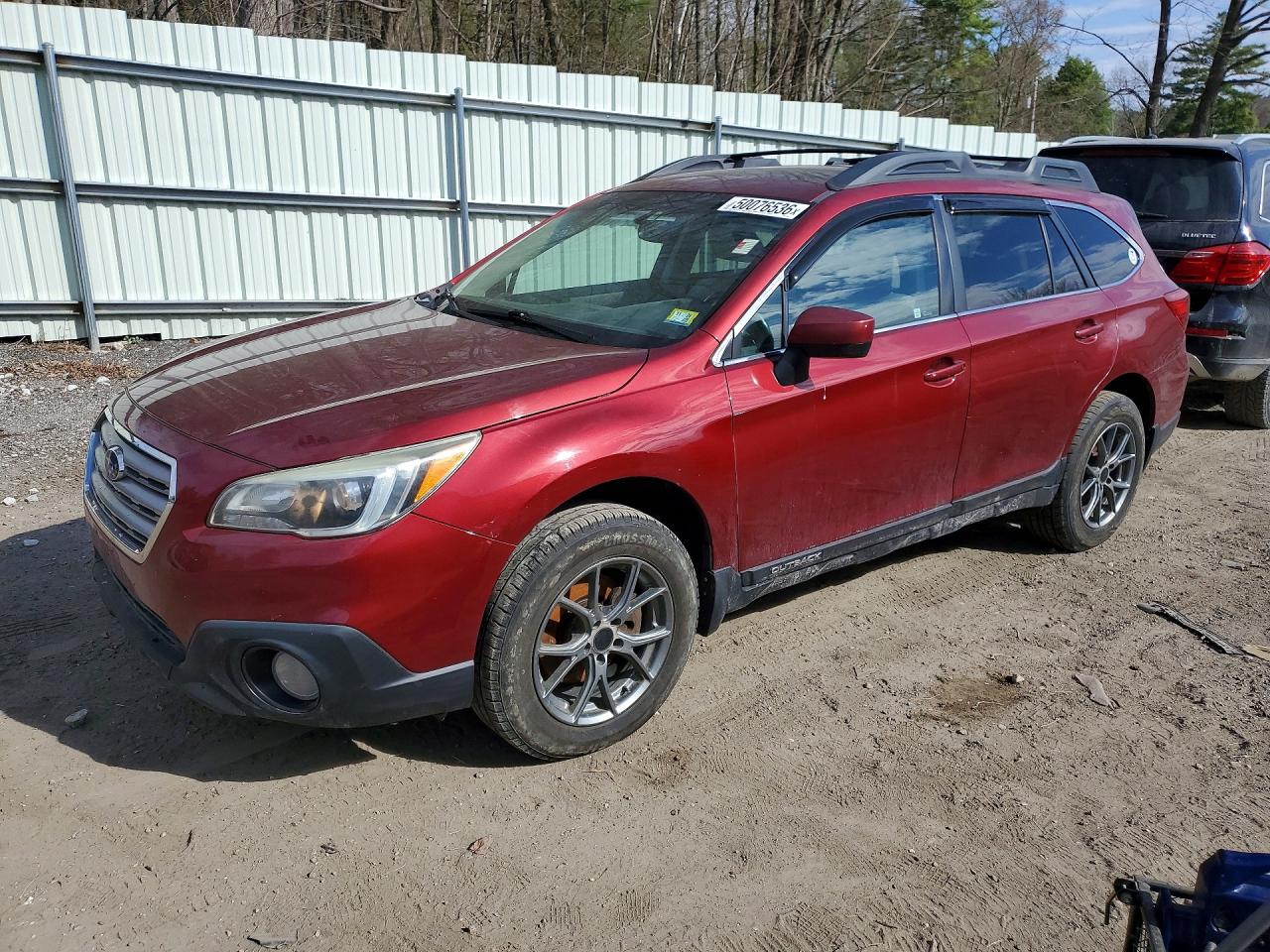 2016 Subaru Outback Premium, VIN 4S4BSADC6G3282775 — Front end