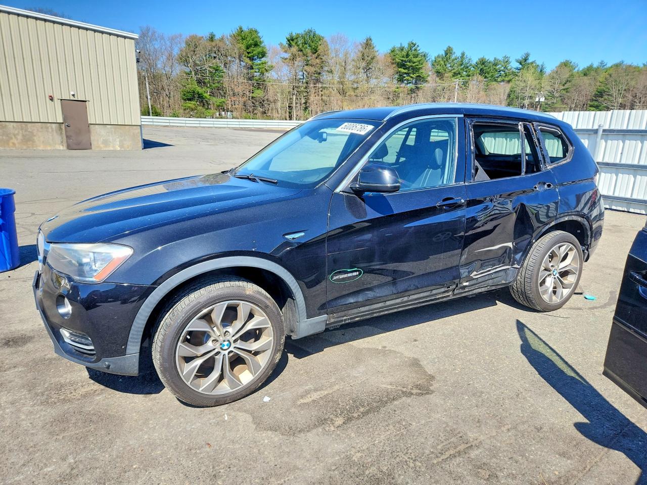 2016 BMW X3 xDrive28i, VIN 5UXWX9C55G0D64377 — Stripped