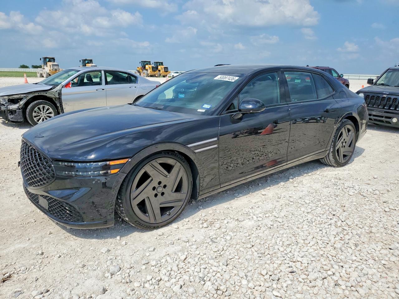 2026 Genesis G90 3.5T e-SC Prestige Black, VIN KMTFD4SDXTU057388 — Undercarriage