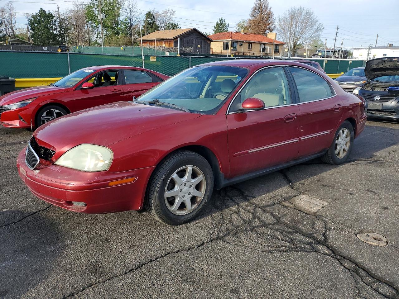 2002 Mercury Sable GS, VIN 1MEFM50U42G654264 — Front end
