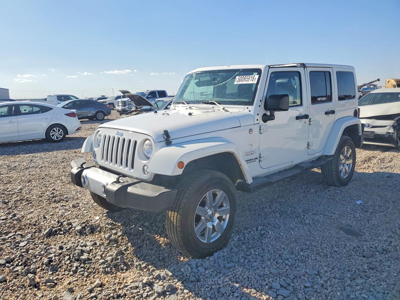 2015 Jeep Wrangler Unlimited Sahara, VIN 1C4BJWEG2FL630933 — Опрокидывание