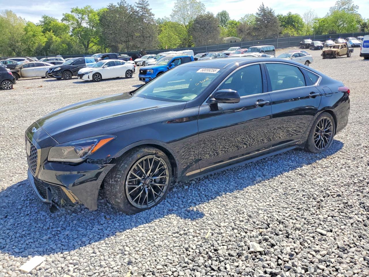 2018 Genesis G80 Sport, VIN KMHGN4JB3JU253018 — Front end