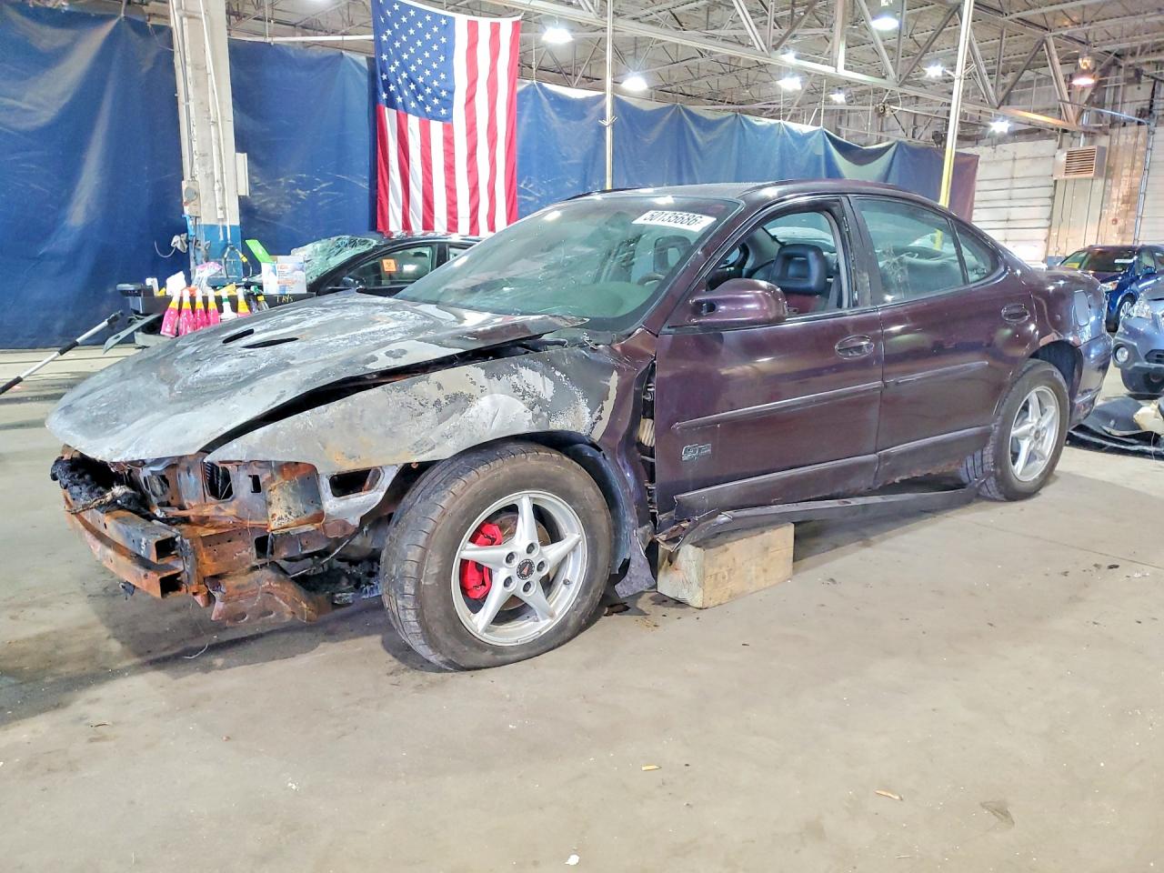 2002 Pontiac Grand Prix GT, VIN 1G2WP52K92F170511 — Engine fire