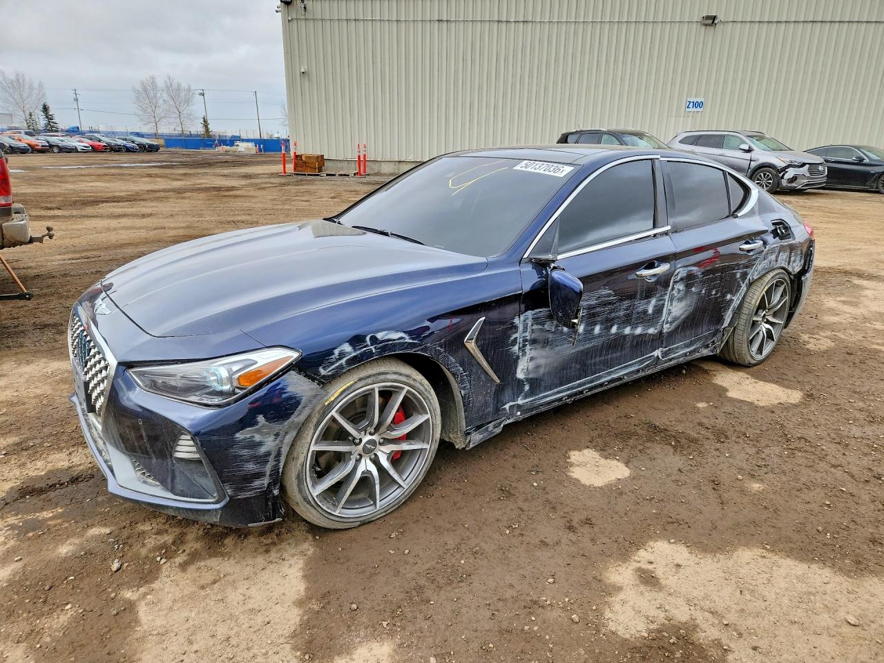 2021 Genesis G70 Advanced, VIN KMTG54LE9MU073429 — Front end