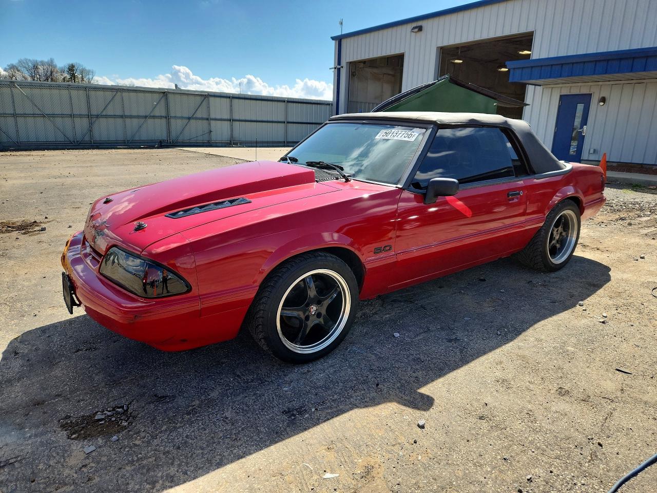 1992 Ford Mustang LX Sport, VIN 1FACP44E4NF129603 — Burn