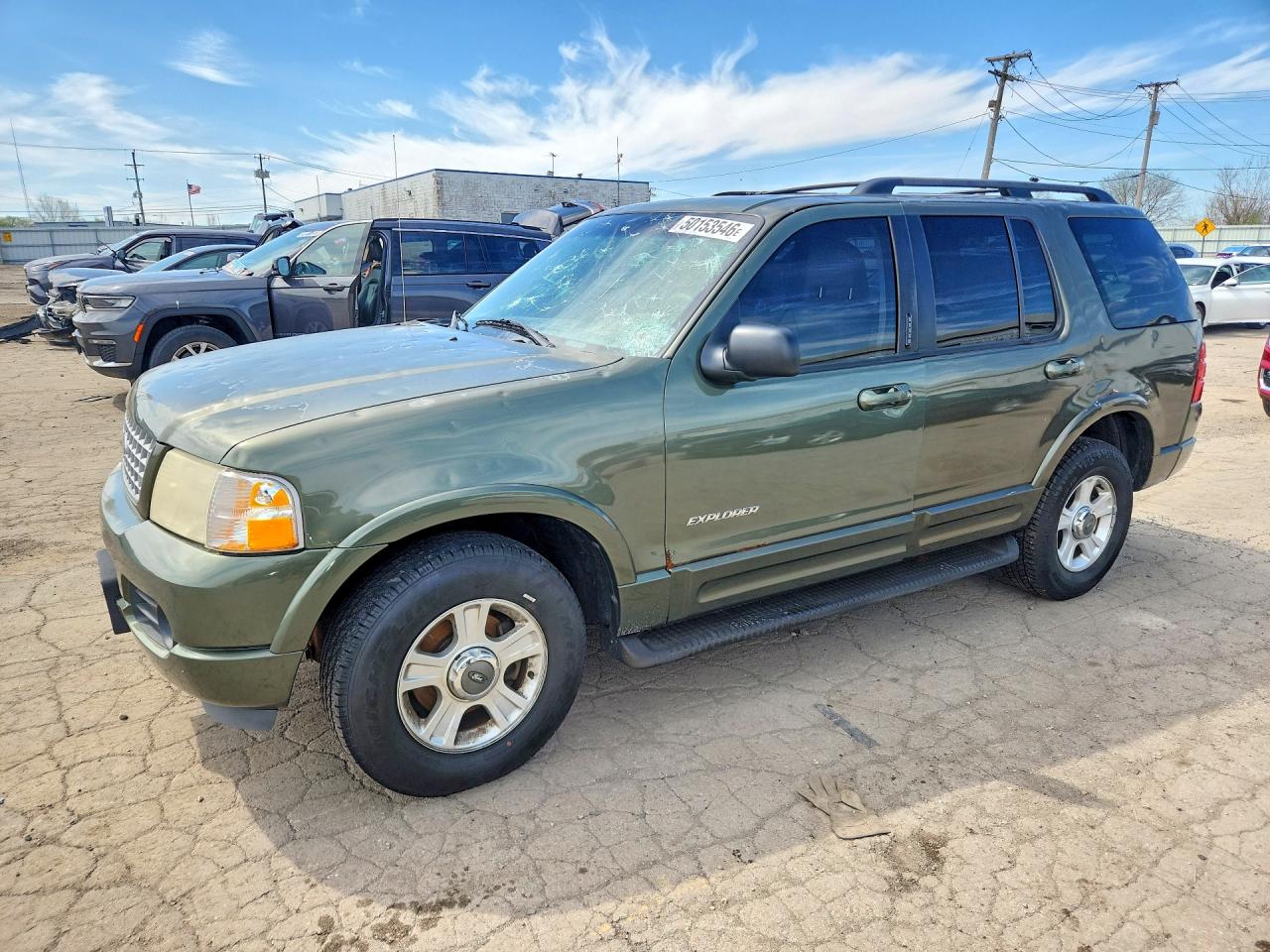 2002 Ford Explorer Limited, VIN 1FMZU75E72ZB19747 — Hail