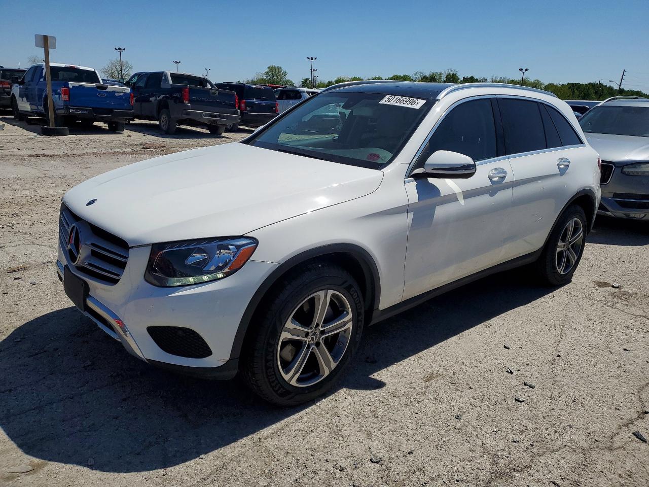 2018 Mercedes-Benz GLC 300, VIN WDC0G4KB1JV061695 — Ранее повреждён