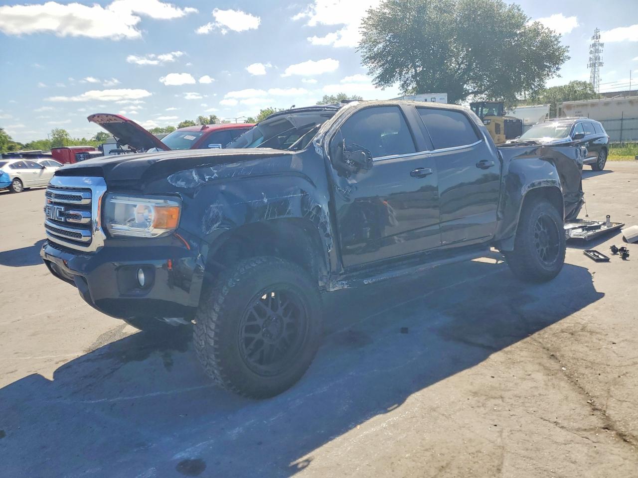 2015 GMC Canyon 2WD SLE, VIN 1GTG5BE34F1211574 — Rollover