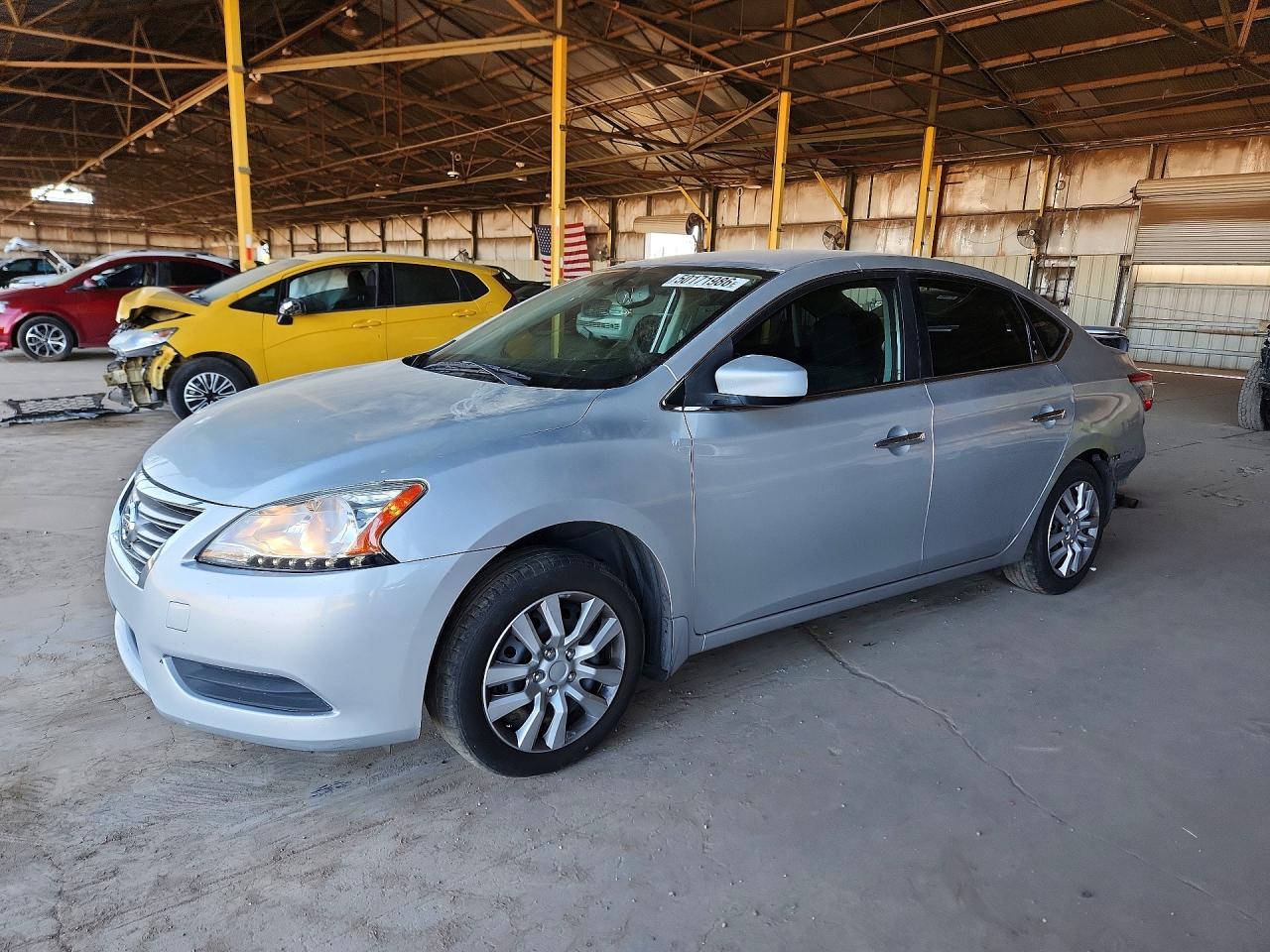 2015 Nissan Sentra SV, VIN 3N1AB7APXFL680264 — Rear end