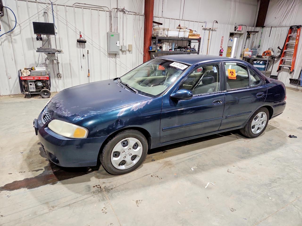 2003 Nissan Sentra XE, VIN 3N1CB51DX3L817668 — Rear end