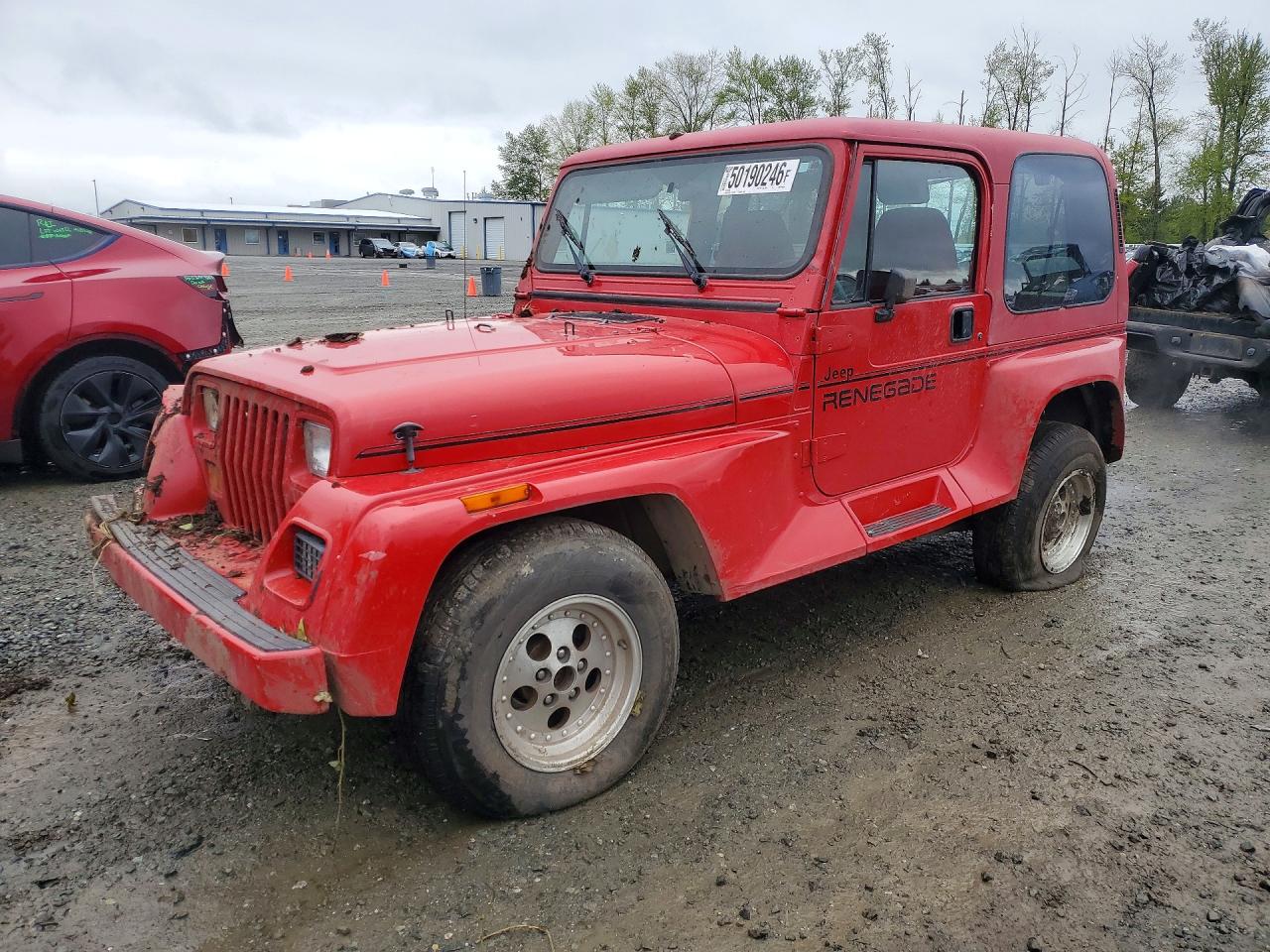 1992 Jeep Wrangler, VIN 2J4FY69S7NJ526934 — Front end