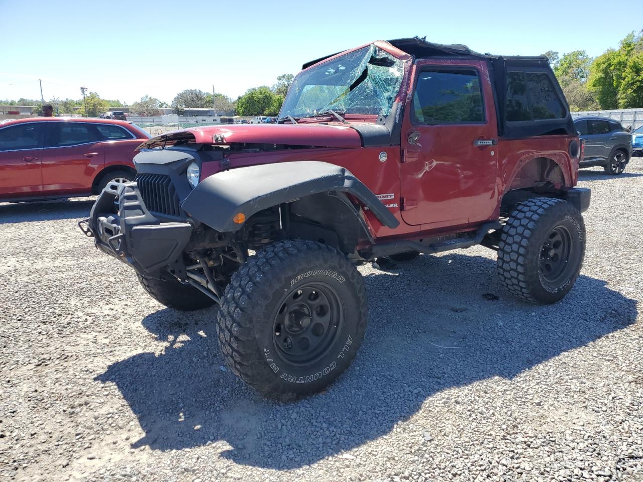 2012 Jeep Wrangler Sport, VIN 1C4AJWAG3CL109457 — Rollover