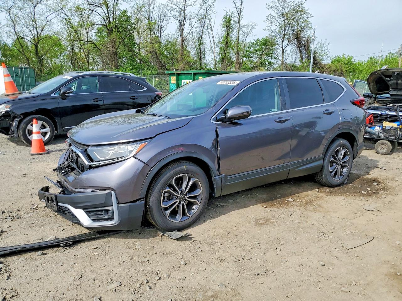 2021 Honda CR-V EX, VIN 2HKRW2H50MH641062 — Front end