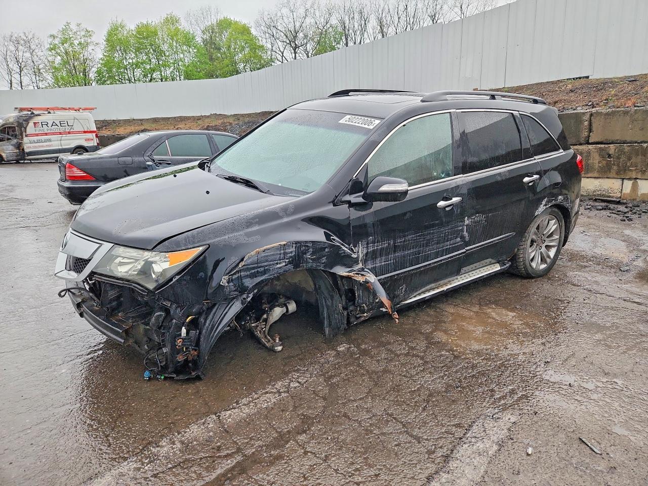 2011 Acura MDX Advance, VIN 2HNYD2H79BH004996 — Front end