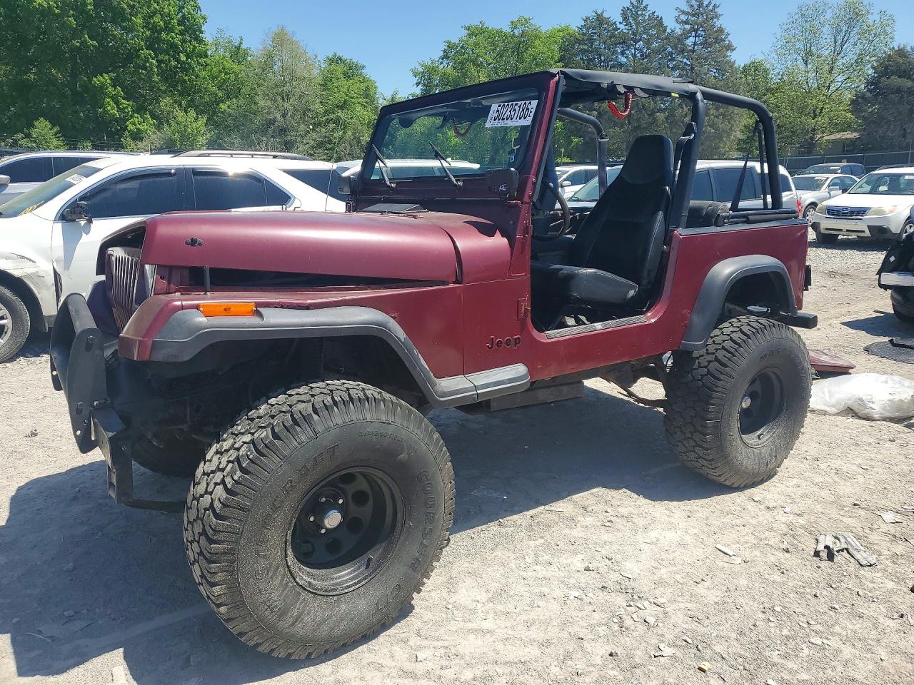 1987 Jeep Wrangler, VIN 2BCCV81J5HB526804 — Front end