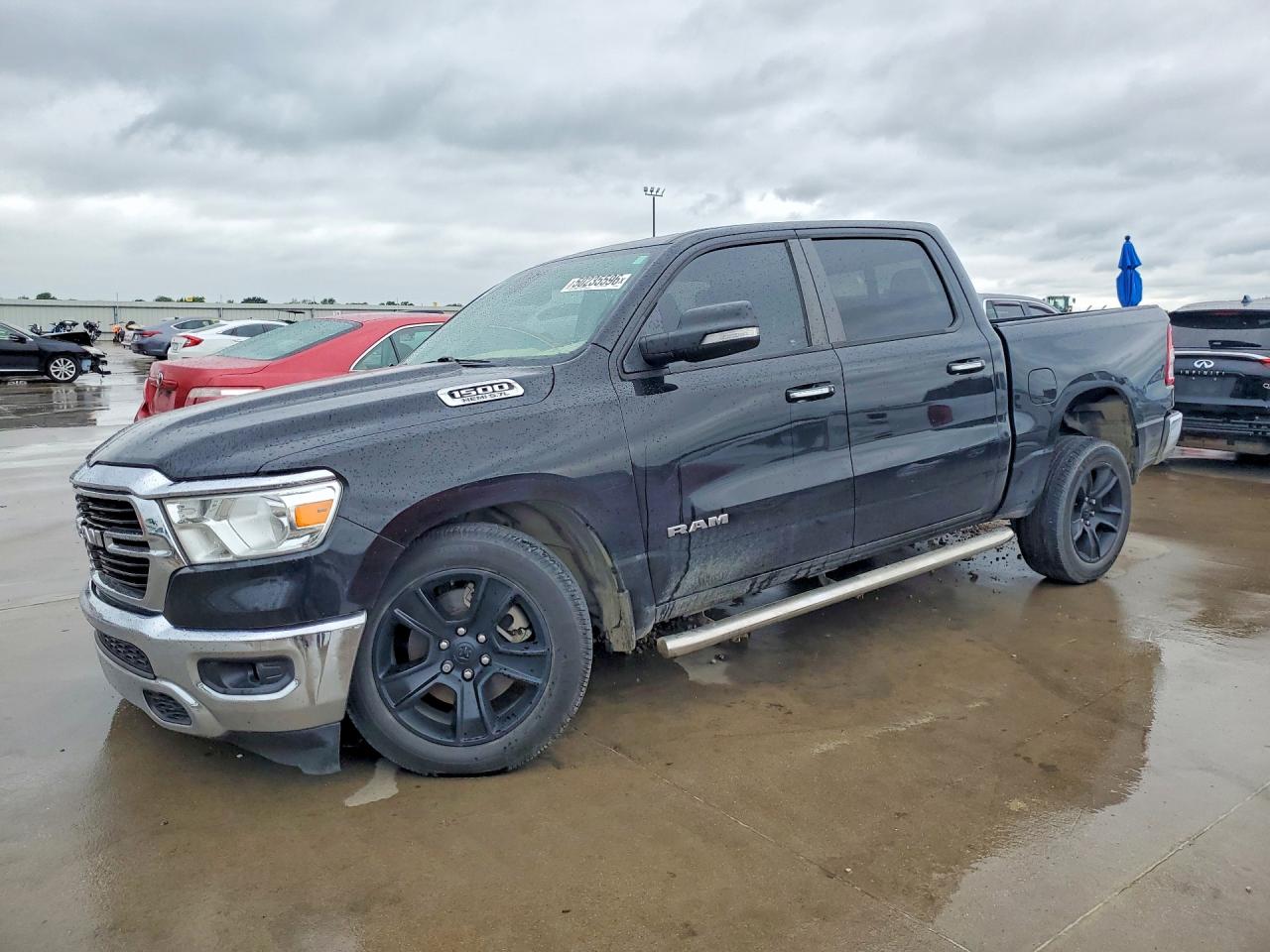 2020 Ram 1500 Lone Star, VIN 1C6RREFT1LN346343 — Повреждение рамы