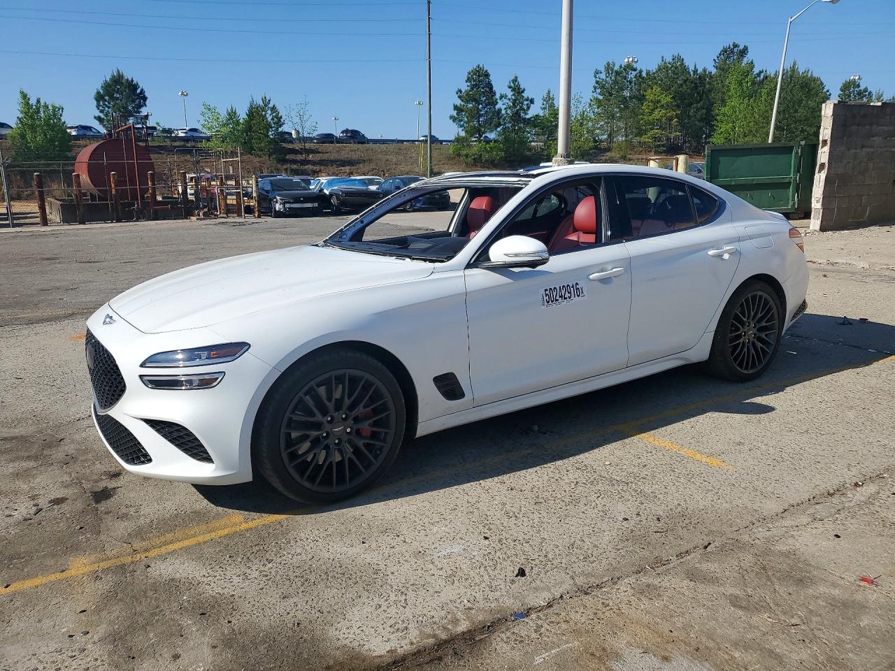 2022 Genesis G70 Launch Edition, VIN KMTG14TE8NU082331 — Roof