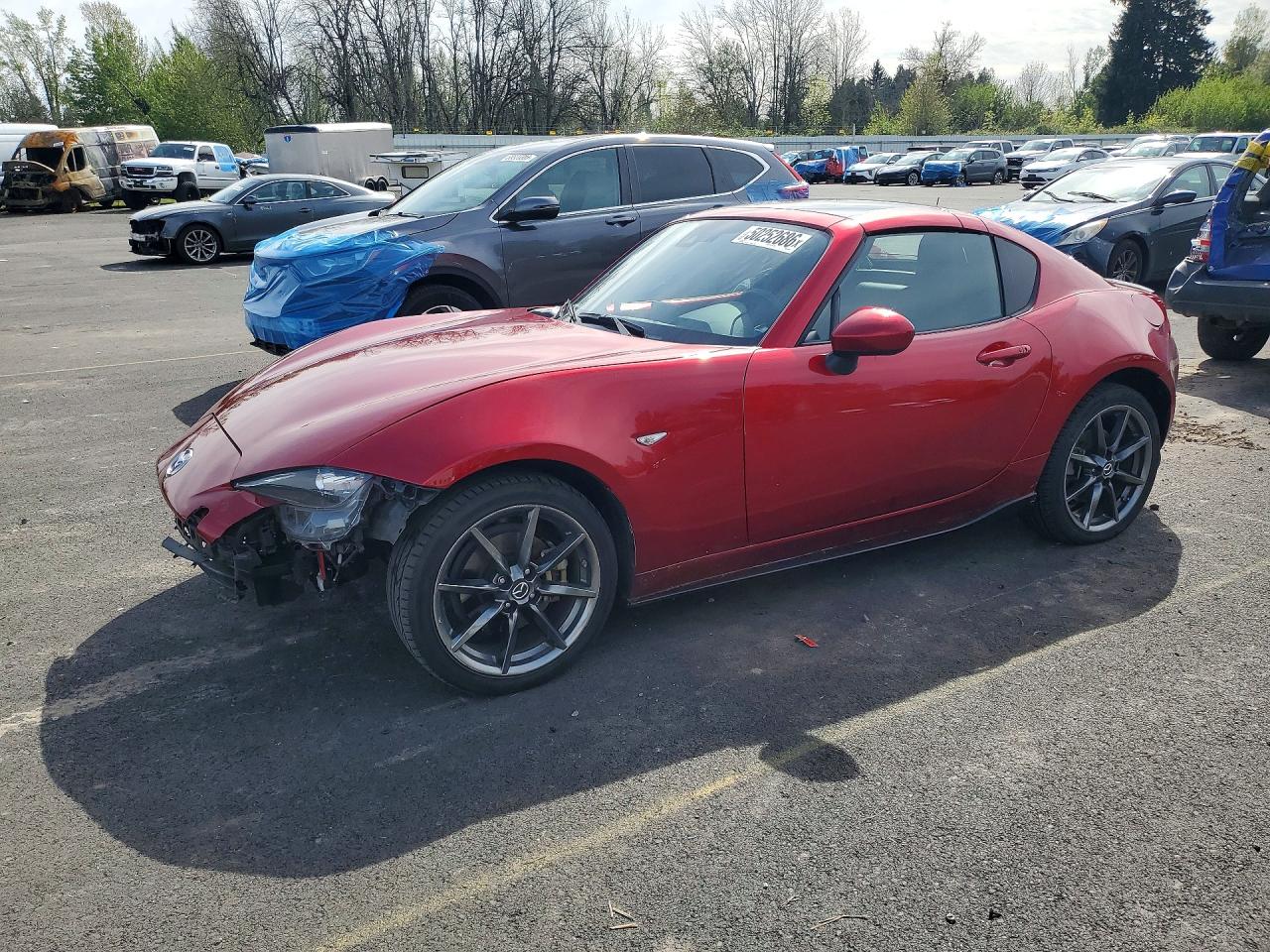 2020 Mazda MX-5 Miata Grand Touring, VIN JM1NDAM77L0411942 — Front end