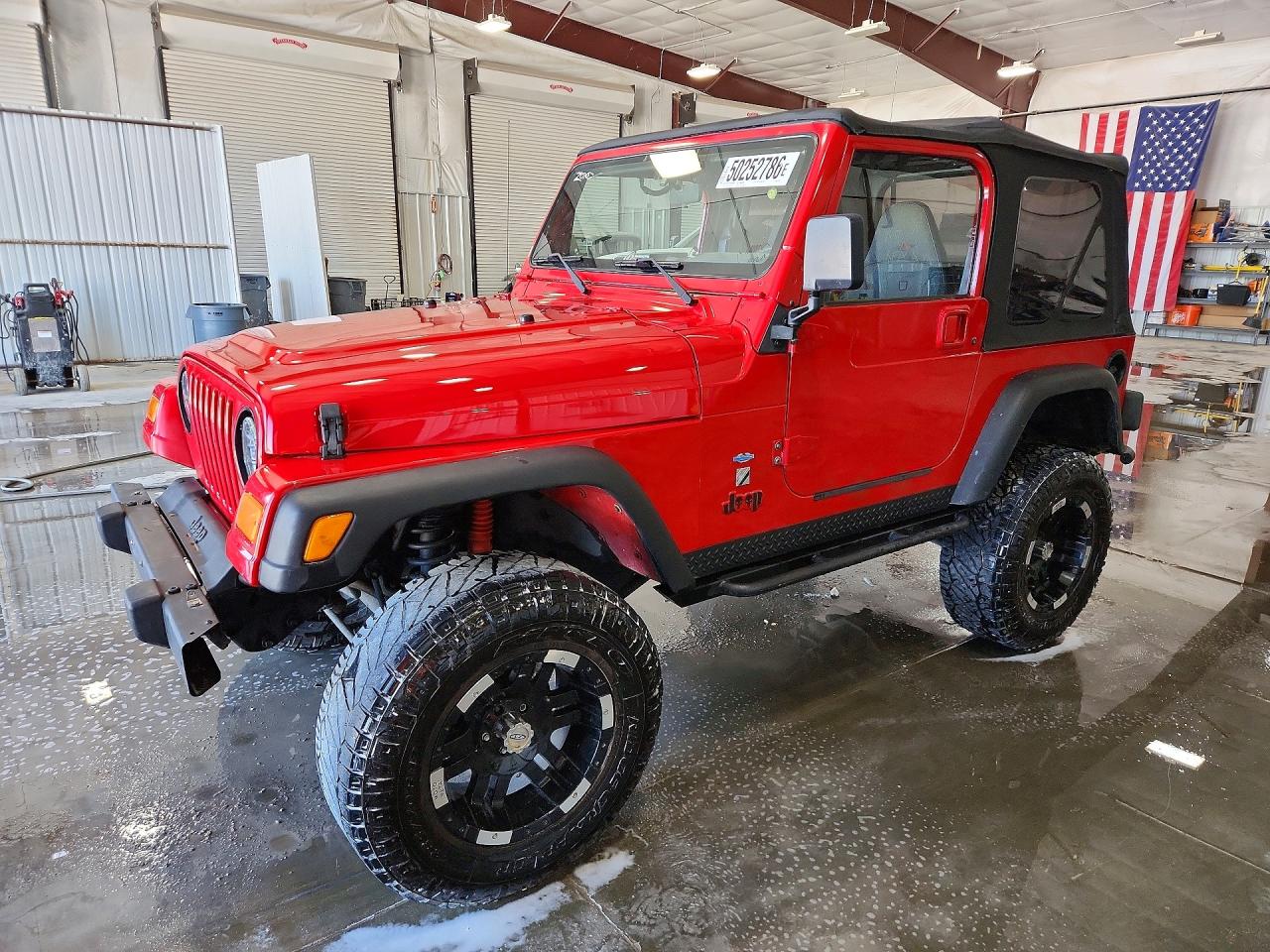 2001 Jeep Wrangler Sport, VIN 1J4FA49S91P376007 — Пожар